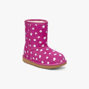 Ugg Classic II Short Stars Kids Classic Boots Pink (2408HDVTM)